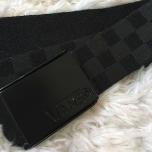 Black Checkered Vans Belt