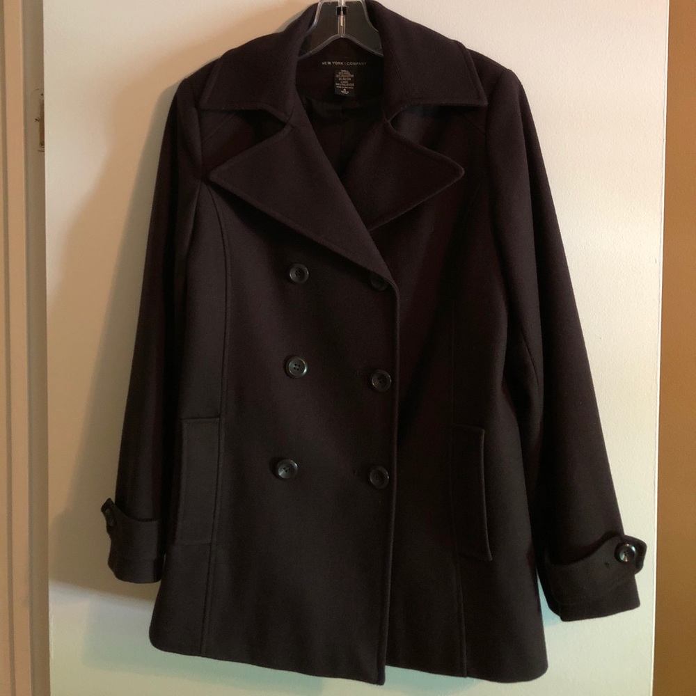 New York & Co. Chocolate brown pea coat