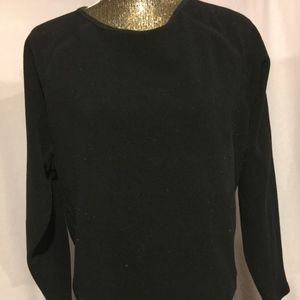 St. John's Bay Black Fleece Top