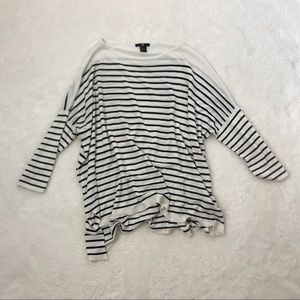 Striped flowy sweater