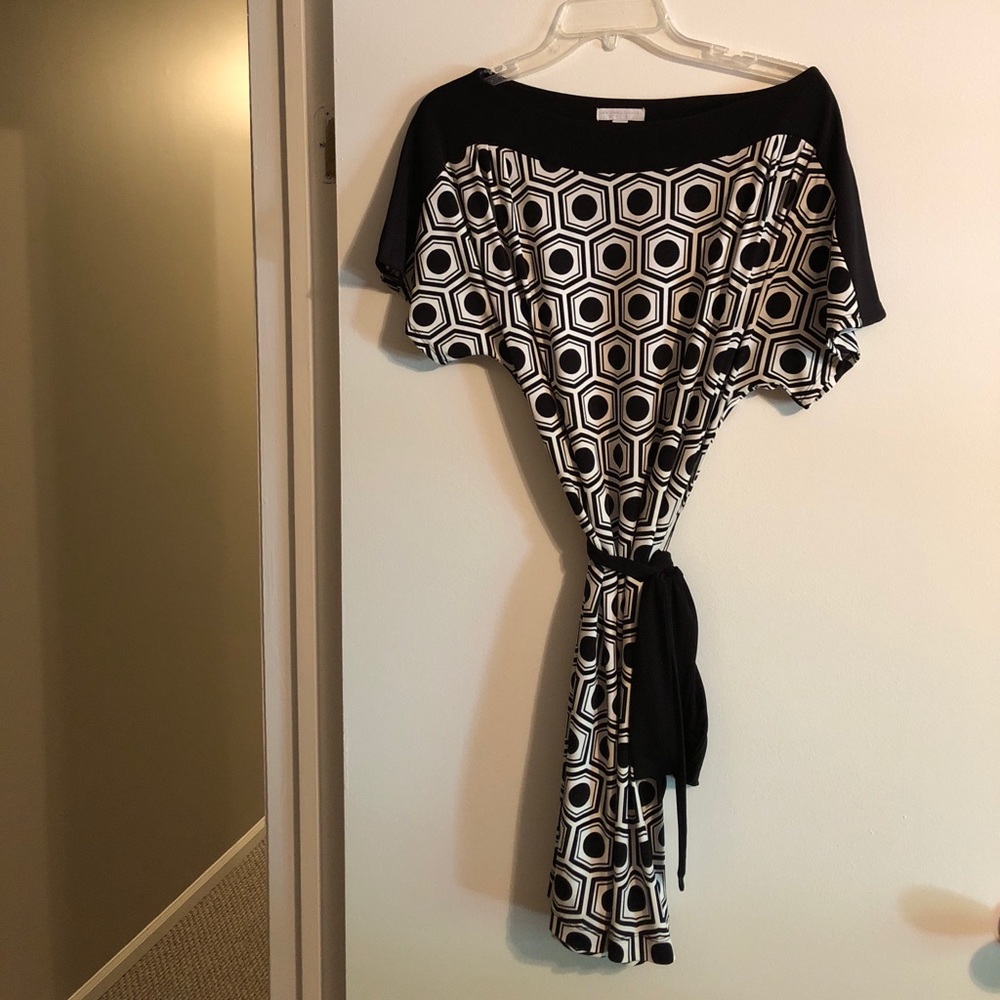 New York company black and white dress