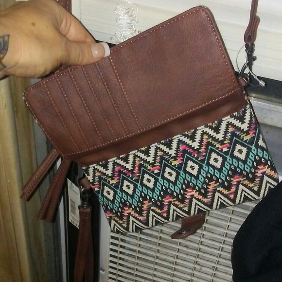 Aztec print mini crossbody - Picture 2 of 3