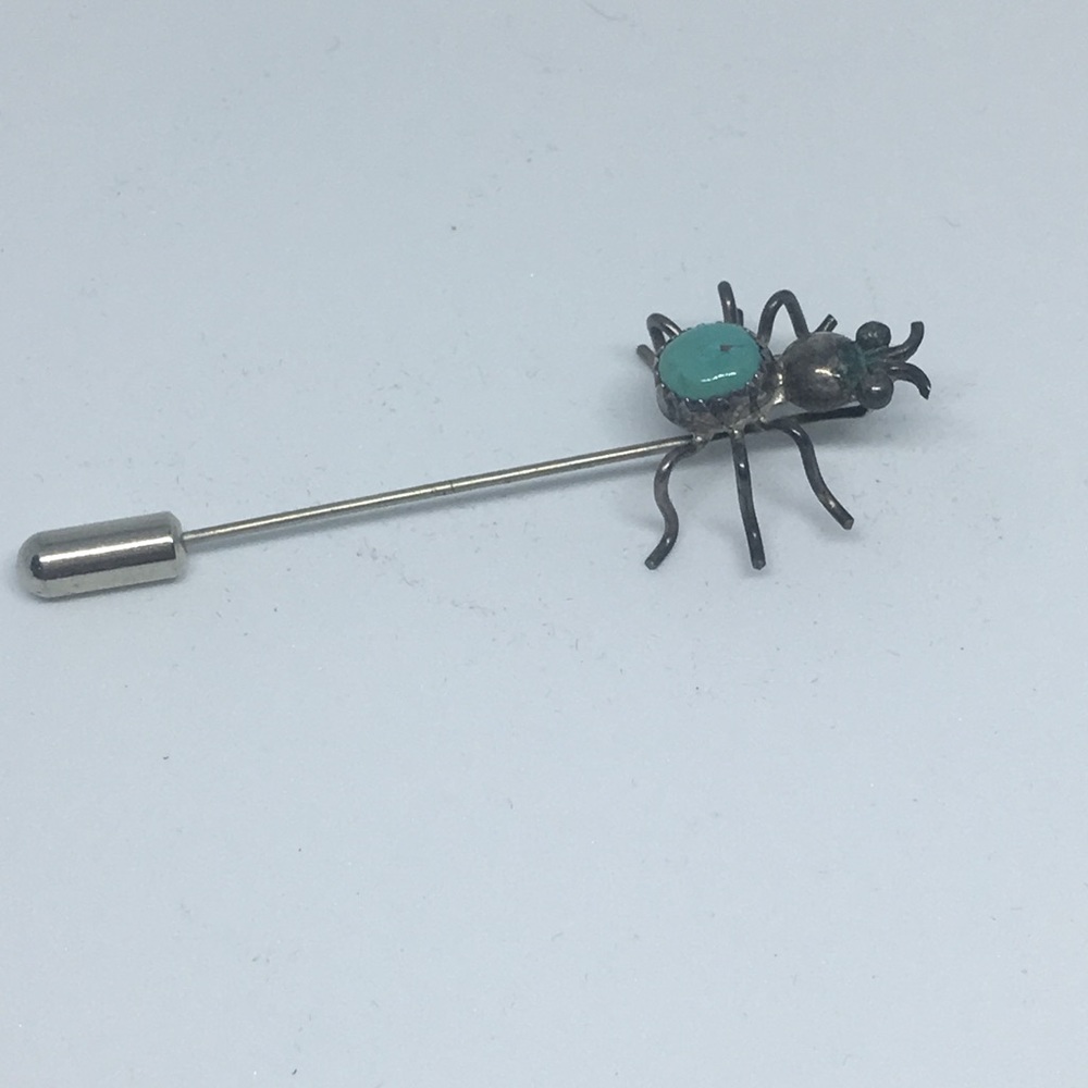 Old Pawn Navajo style insect pin sterling