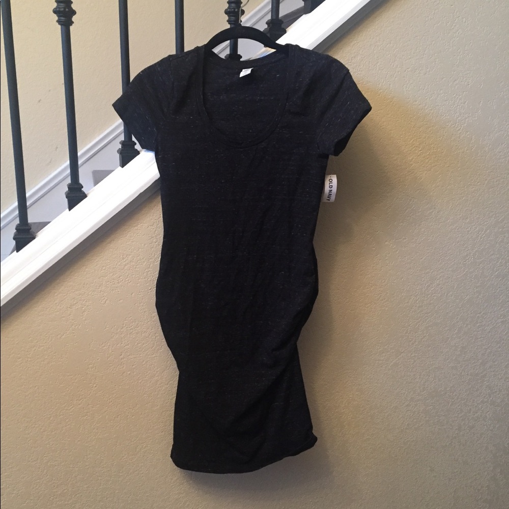 NWT Old Navy maternity body-con dress XS dark grey