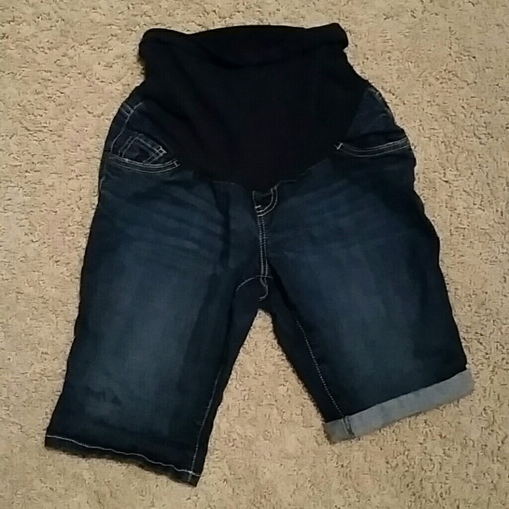 Motherhood Maternity Indigo Blue Shorts