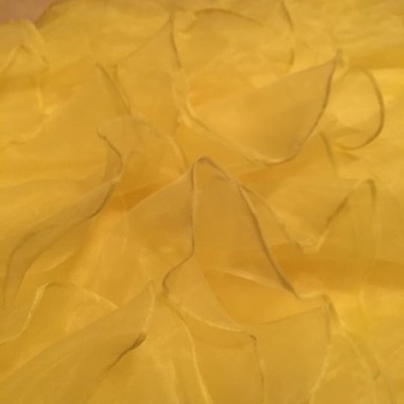 Neon yellow prom dress