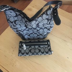 Pristine condition Coach handbag AND wallet