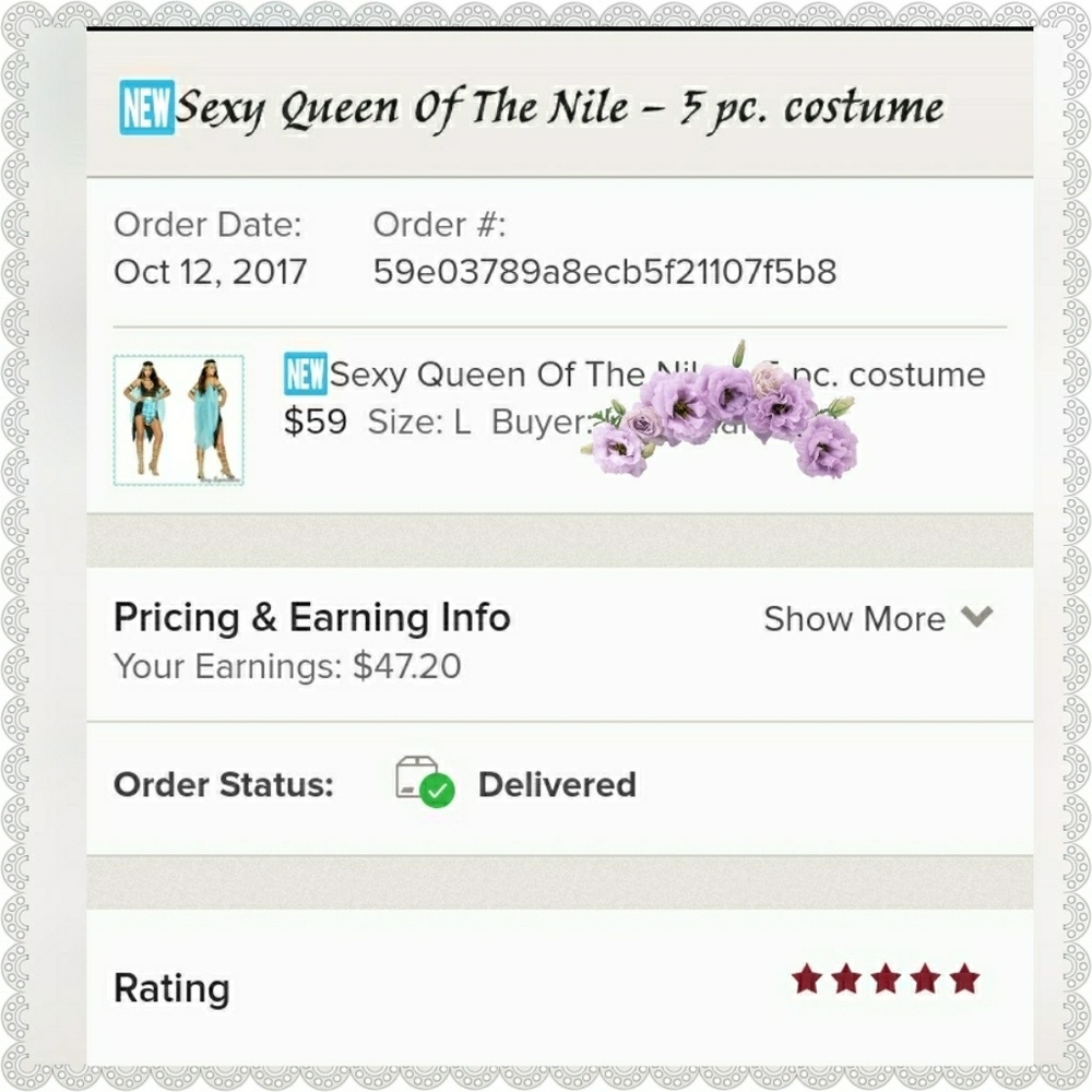 🆕Sexy Queen Of The Nile – 5 pc. costume - Picture 8 of 8