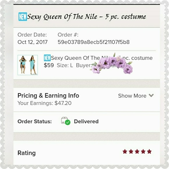 🆕Sexy Queen Of The Nile – 5 pc. costume - Picture 8 of 8