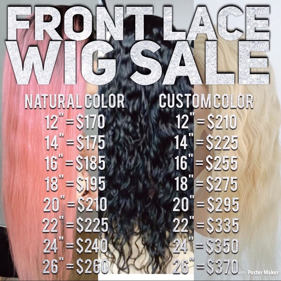 Front lace wigs main image 4