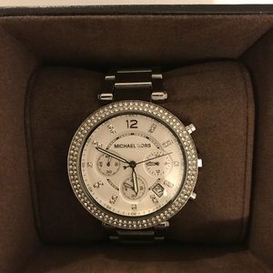 Michael Kors Silver Parker Watch