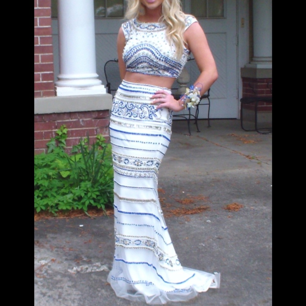 Breathtaking Rachel Allan 2 piece formal size 10