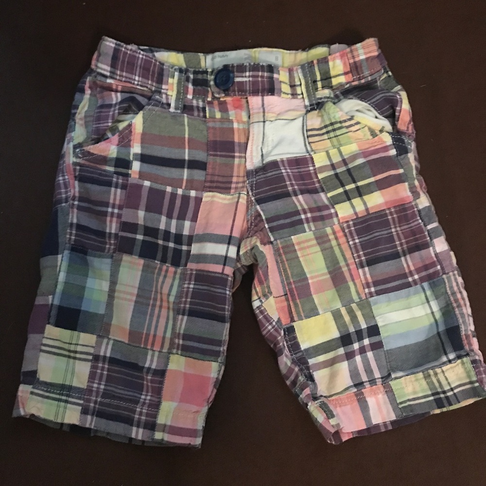 Old Navy Plaid Shorts Girls Sz 8
