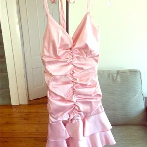 Halter semi-formal dress