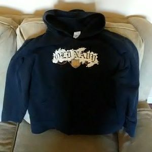 Old navy black hoodie with front hand warmer pocke