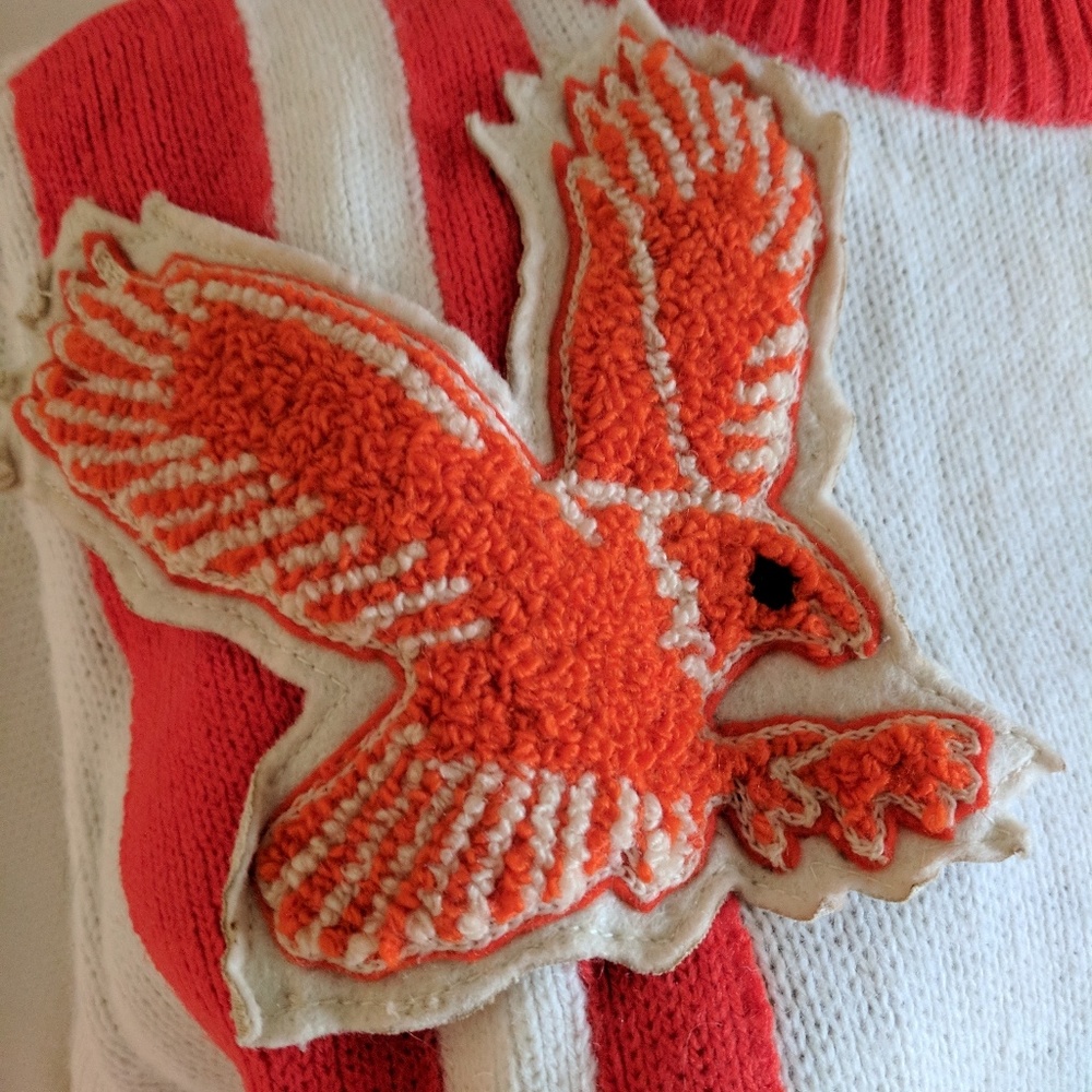 Adorable Vintage Eagles Patch Hs Pullover Sweater - image 8