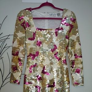 Oleg Cassini Black Tie Dress