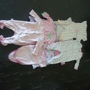 Baby sleepers and pajama sets