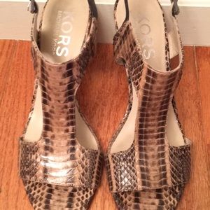 Snake Skin Pattern Heels