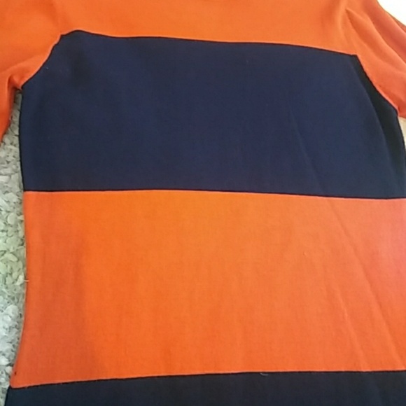EUC - Sweater Dress Navy/Orange - Picture 3 of 3