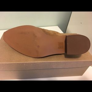 MADEWELL SUEDE FRINGE DANI SLIP ON MULES SIZE 11