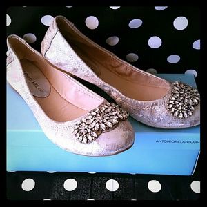 ANTONIO MELANI PETAH Silver Flats