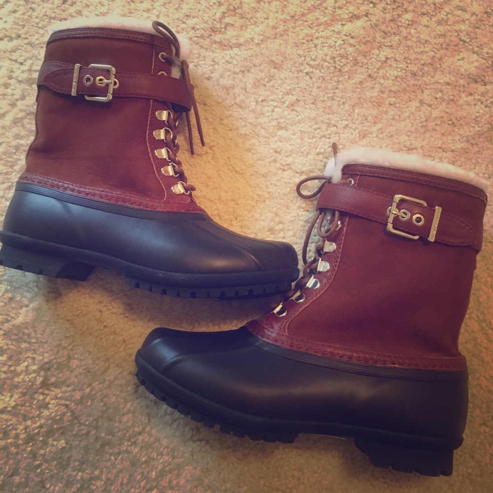 Antonio Melani fur-lined duck boots- BRAND NEW