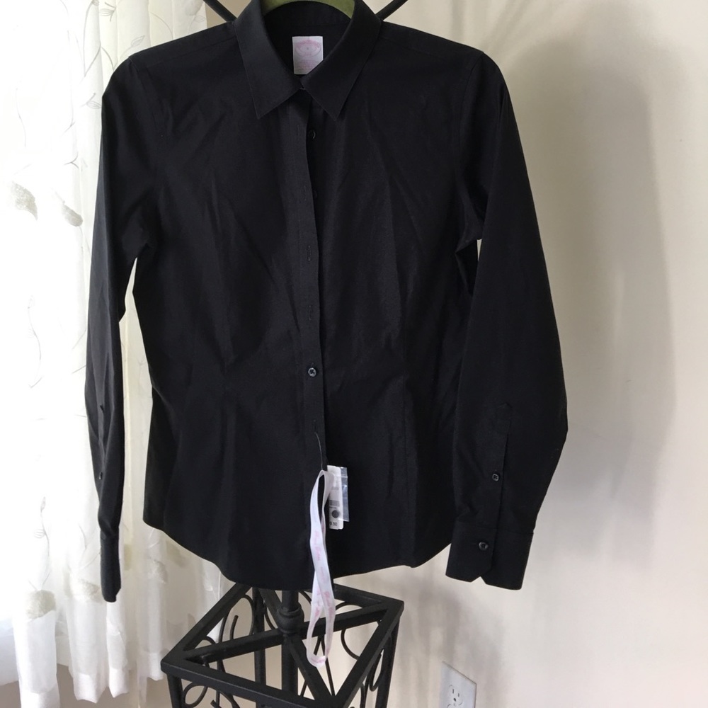 Brooks Brothers 346 Black Button Shirt.