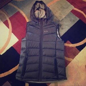 Oakley down vest.  Hoodie.  NWOT