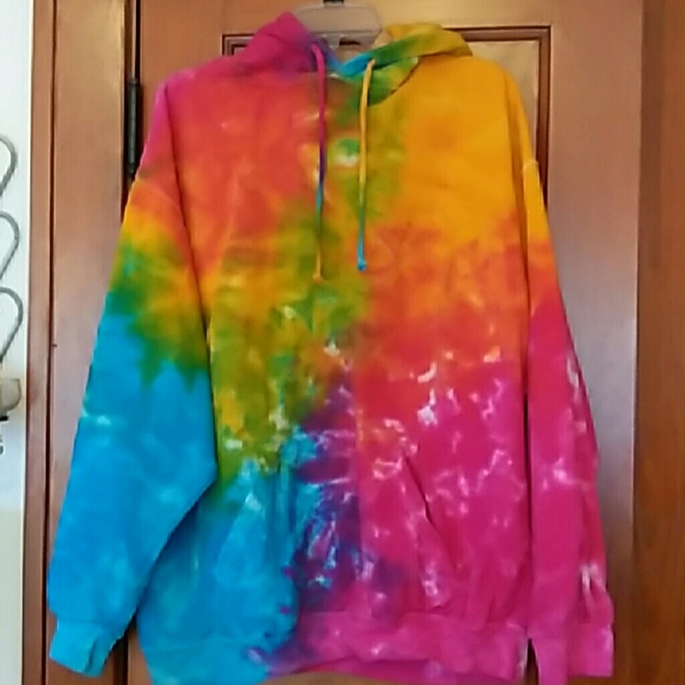 Tie Dyed Hooded Sweatshirt