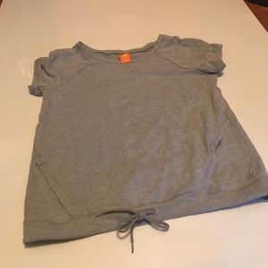 Joe fresh short sleeve work out top with pockets