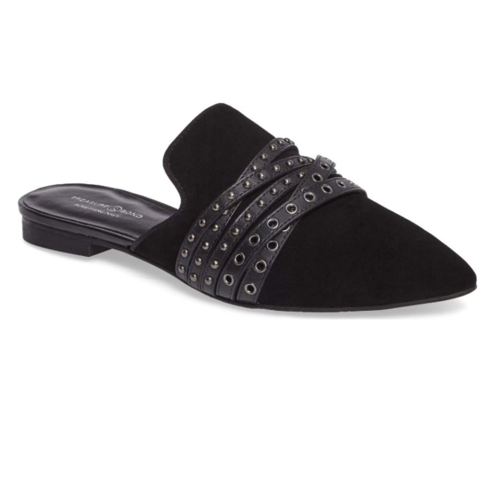 Something Navy x Treasure & Bond Black Flats