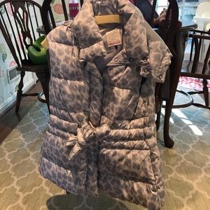 Rebecca Taylor leopard removable hood vest