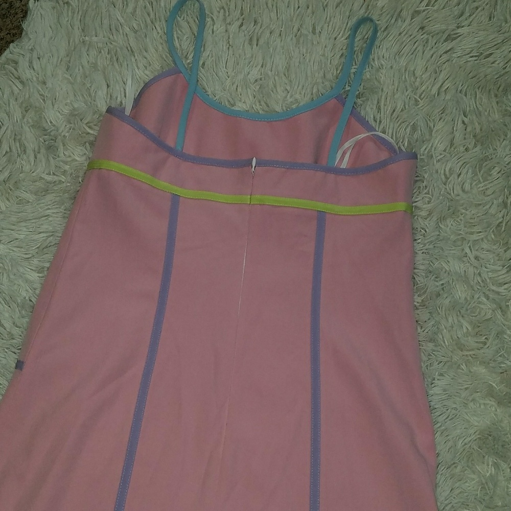 PASTEL DRESS SHIFT MULTI COLOR DRESS - Picture 3 of 4