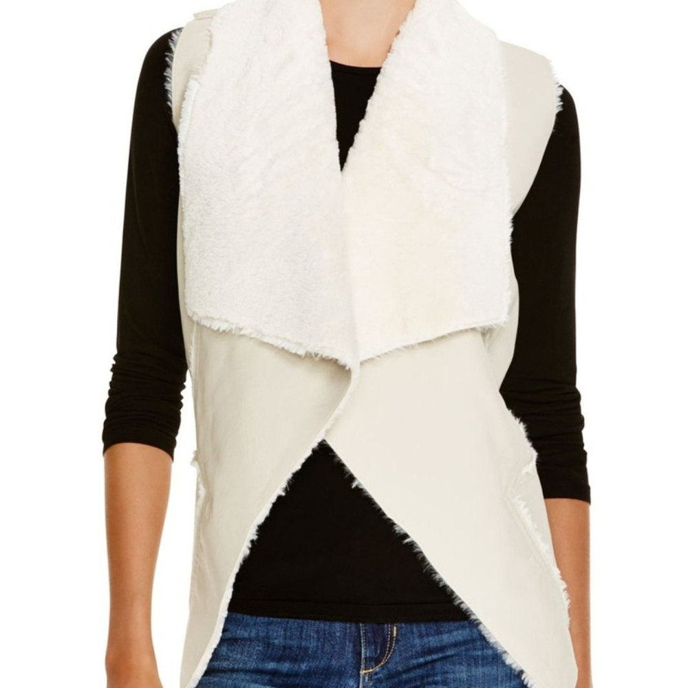 *NWT* BLANKNYC Ivory Faux Shearling Vest - Size XS