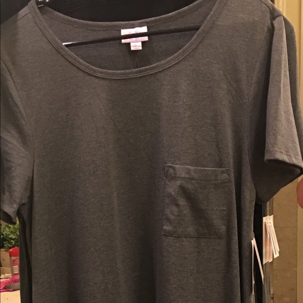 Large solid gray Lularoe Carly
