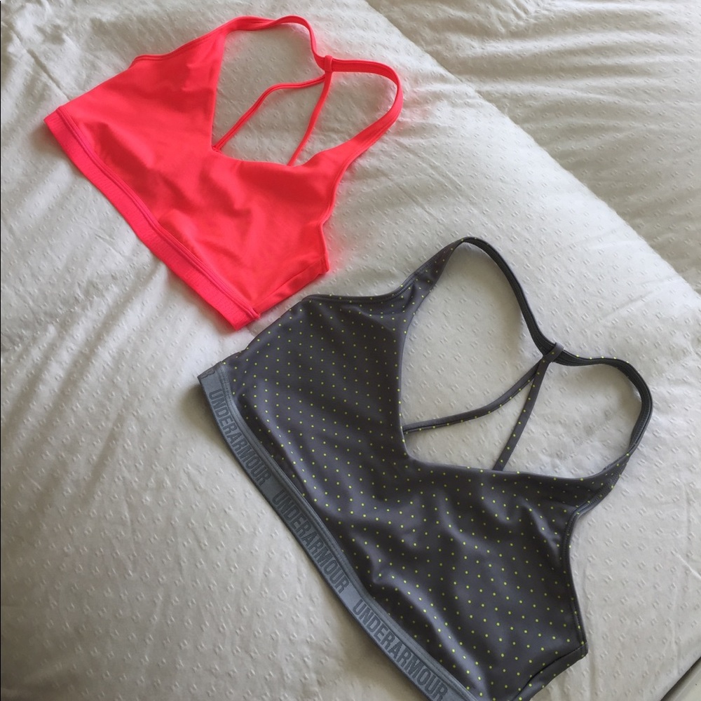 2 NWOT Under Armour strappy sports bras