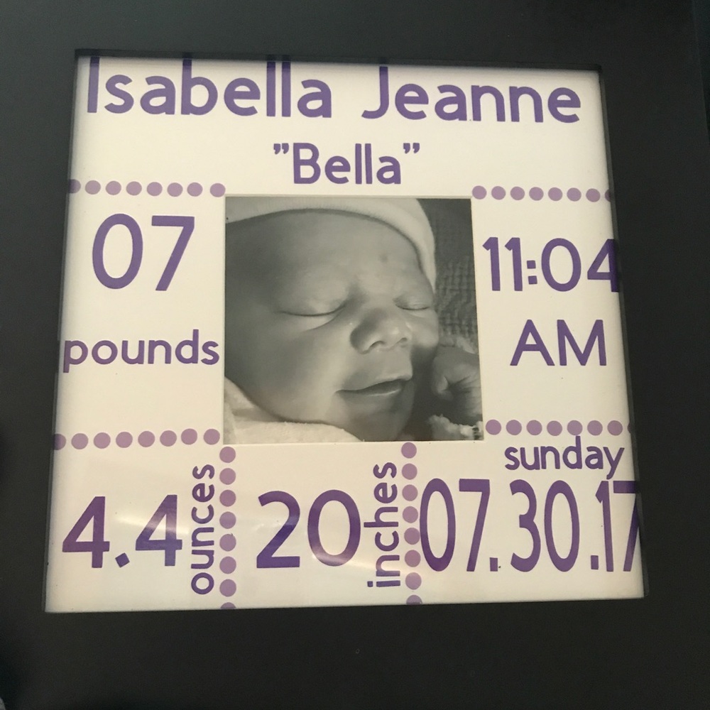 Personalized baby frames