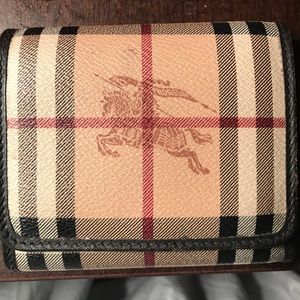 Burberry wallet haymarket leighton light brown