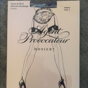 Agent Provocateur S&H Nylon Stockings Purple
