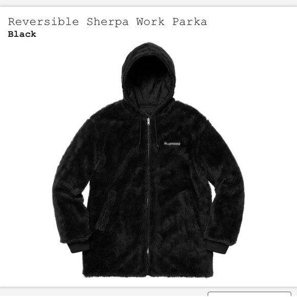 ‼️SOLD‼️ Supreme reversible Sherpa parka - Picture 5 of 7