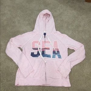 Pink American Eagle Zip Up
