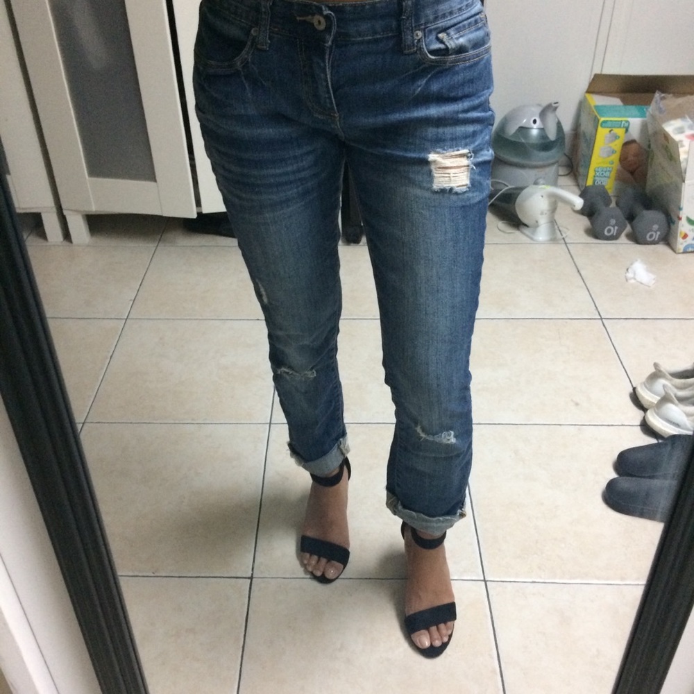 Charlotte Russe boyfriend jeans size 0