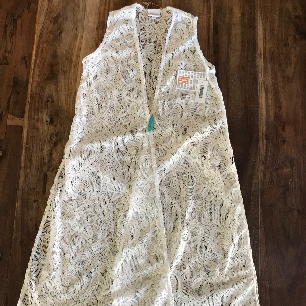Lularoe white lace Joy