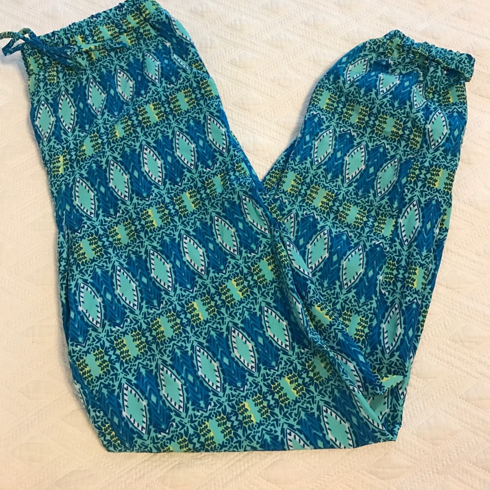 Speechless lightweight blue patterned haram pants