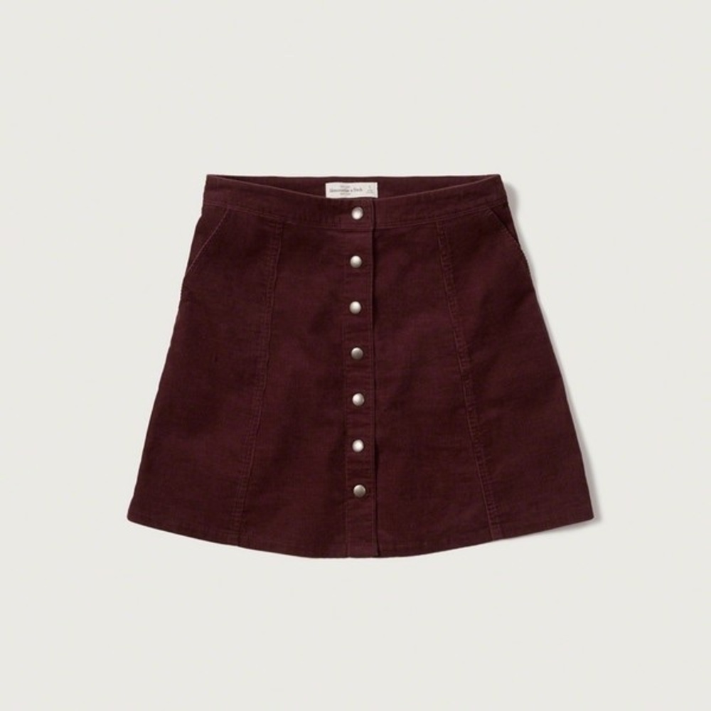 Abercrombie & Fitch Corduroy A-line Skirt