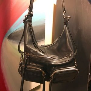 Black Sorial NY Bridget Hobo / Backpack handbag