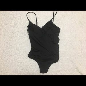 Maternity one piece swimsuit.