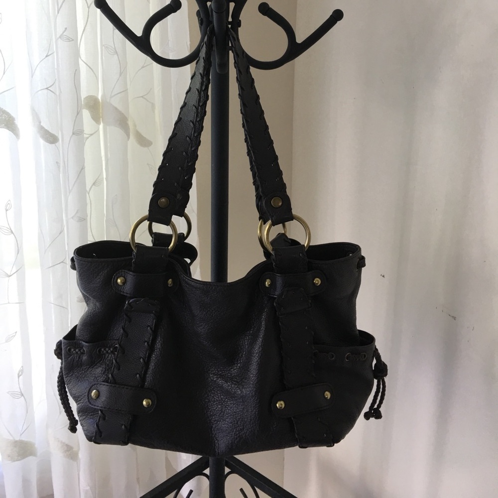 Kooba Brown Leather Shoulder Bag.