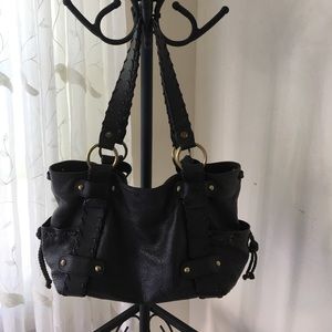 Kooba Brown Leather Shoulder Bag.